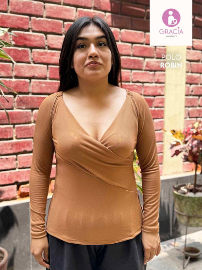 Polo Robin materno/lactancia
