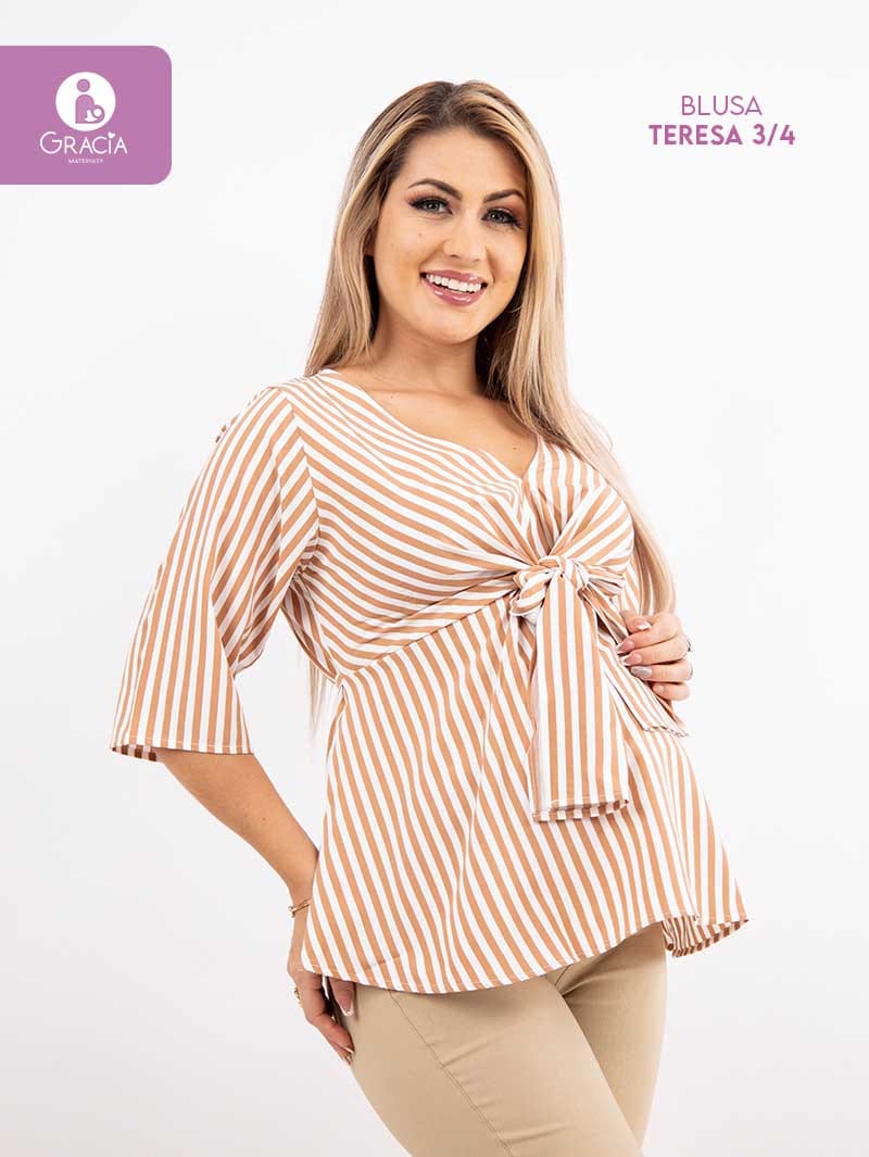 Blusa Teresa manga 3/4