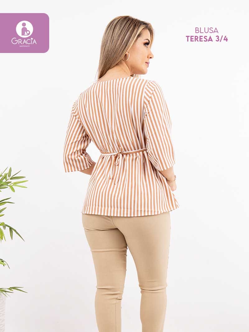 Blusa Teresa manga 3/4