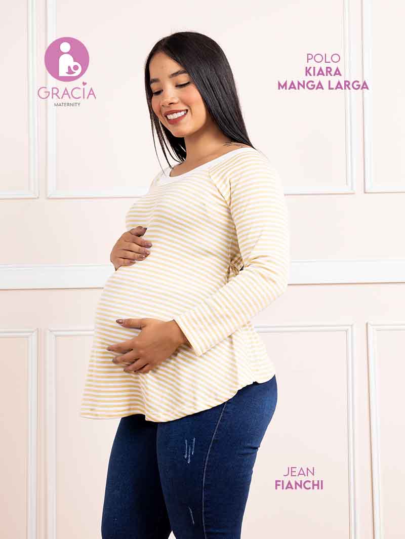 Polo Kiara manga larga