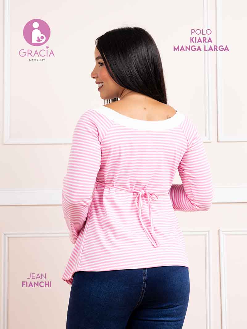 Polo Kiara manga larga