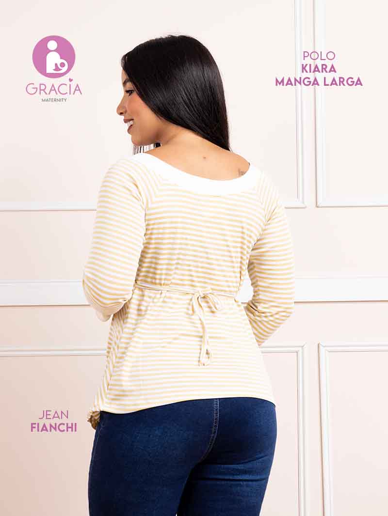 Polo Kiara manga larga