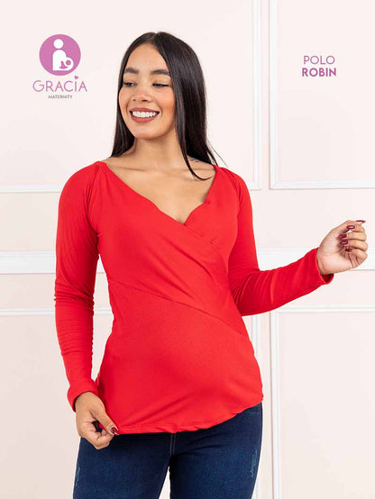 Polo Robin materno/lactancia