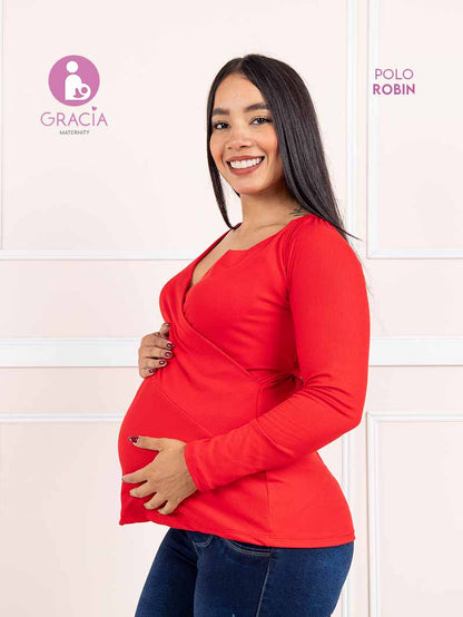 Polo Robin materno/lactancia